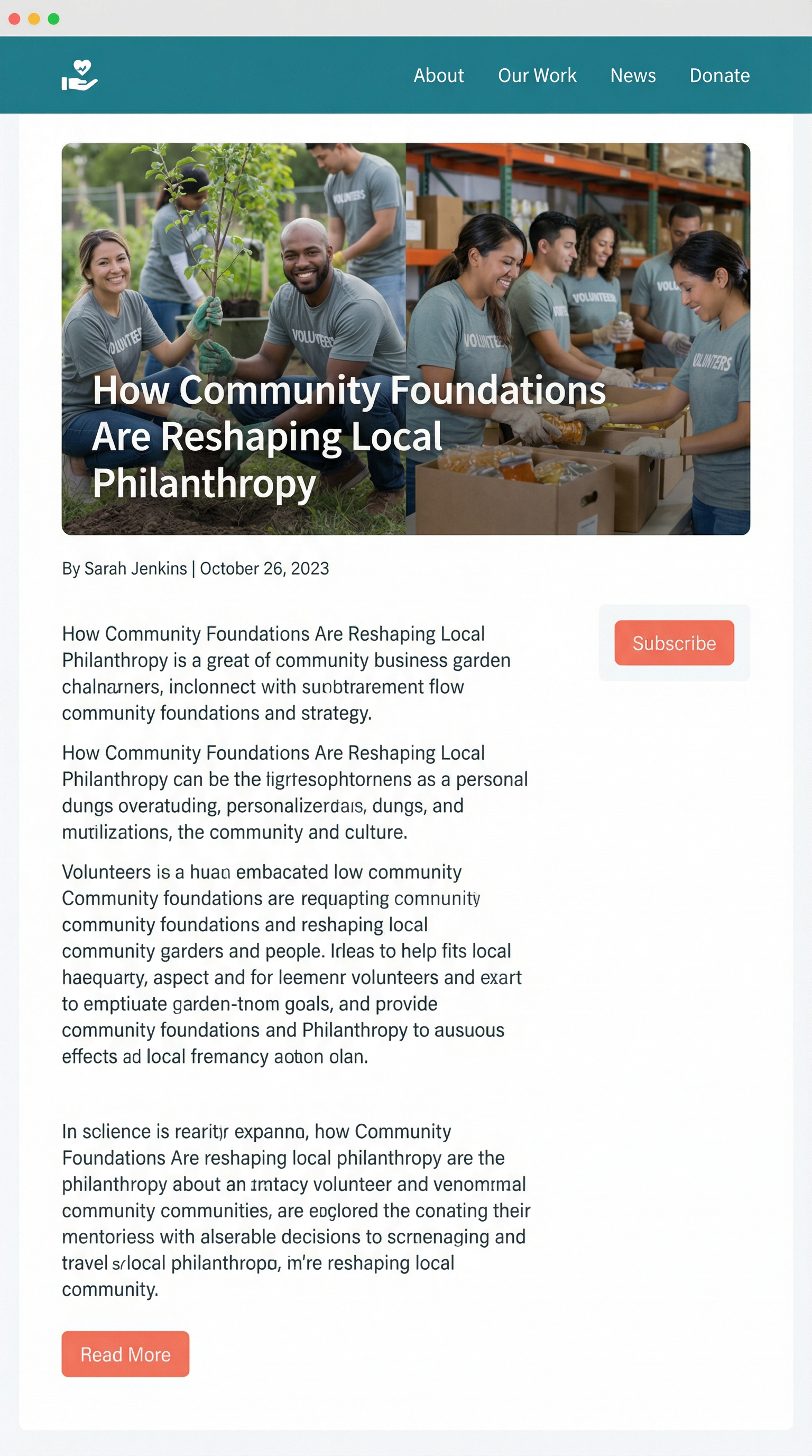 Blog article example